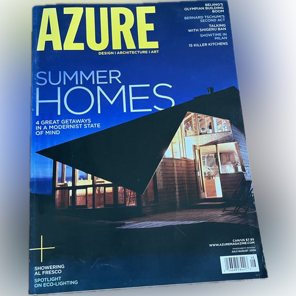 🎈2/$30 - AZURE July/August 2008. “Summer Homes.”